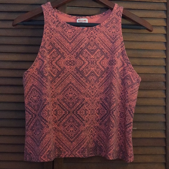 Tribal Print Crop Top - Picture 2 of 3